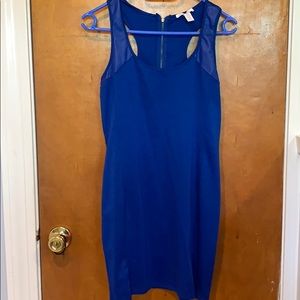 Blue mini dress